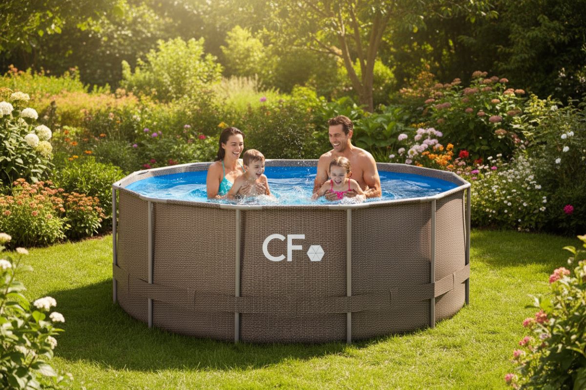 Planet Pool Nadzemní bazén s ocelovou konstrukcí FRAME ratan - 3,66 x 1,32 m 0063 2